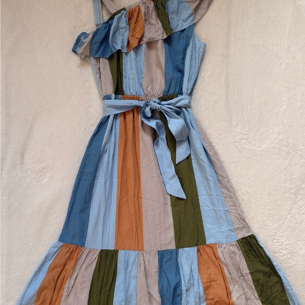 Lauren Conrad Striped Multicolor Dress